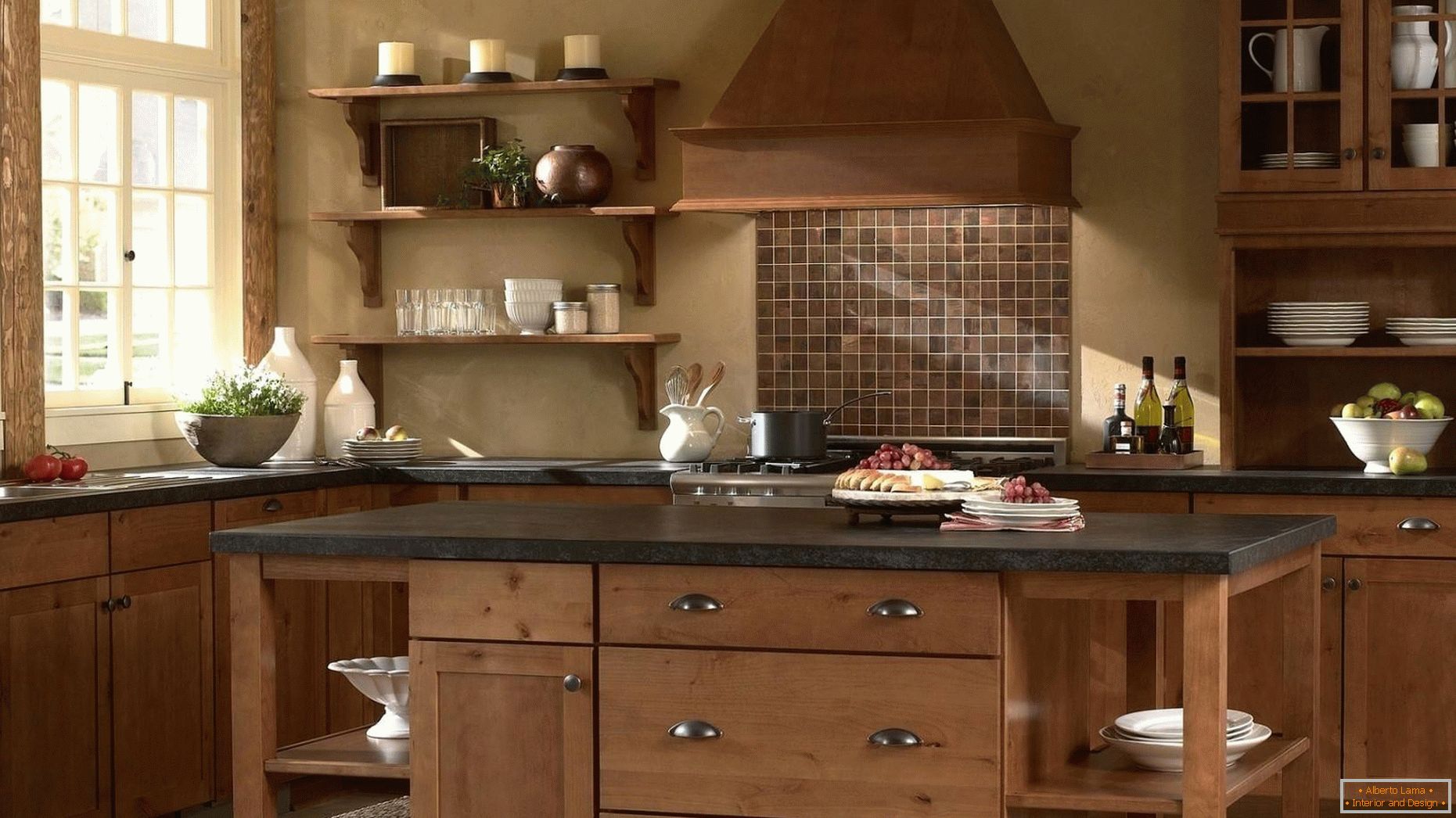 Bucătăriile din lemn sunt clasice!