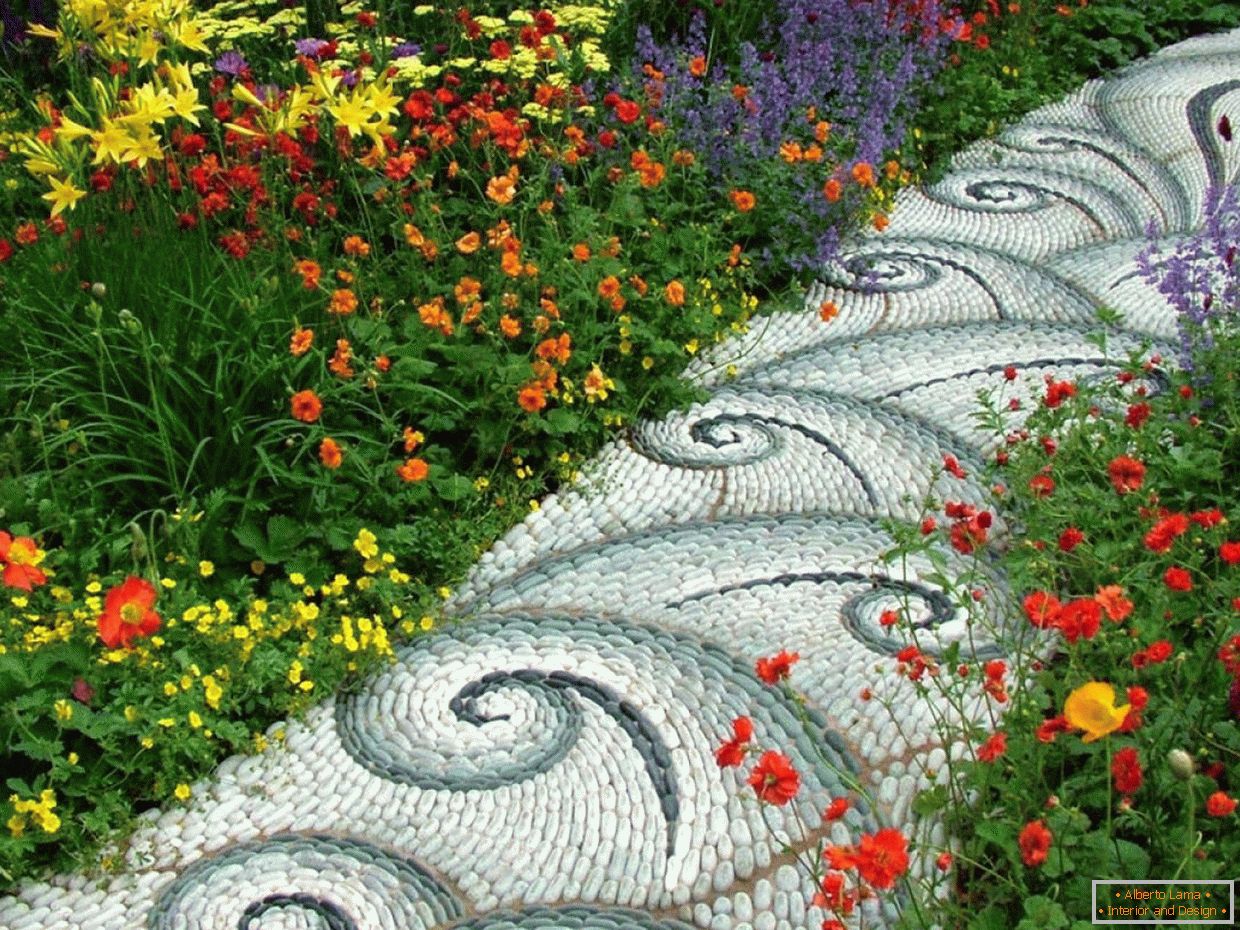 Designul decorativ al căii de grădină