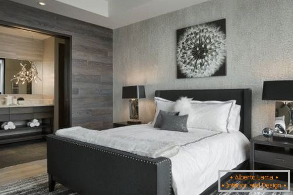 Imagine de fundal texturate pentru dormitor combinate fotografie 2016