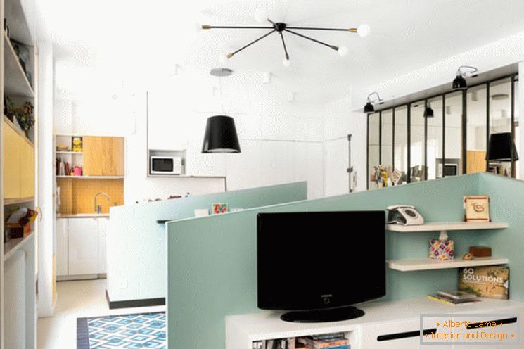 Ideea unui interior de cameră pentru apartamente mici de la MAEMA Architects