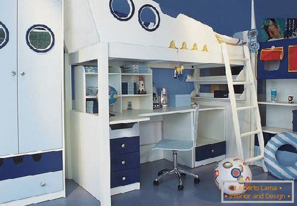 mobilier pentru o cameră pentru copii pentru un băiat, foto 15