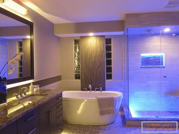Stilul hi-tech este recunoscut ca unul dintre cele mai de succes stiluri folosite pentru a decora baia. 