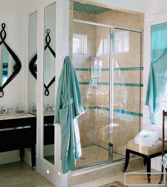 Idei pentru un duș în baie - o selecție a celor mai bune fotografii