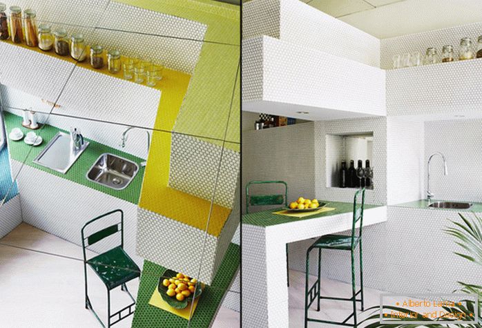 Designul mozaic al unui apartament mic - фото 4