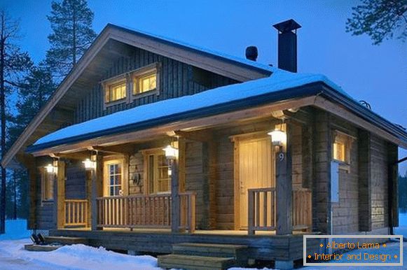 Plăci finlandeze pentru ferestre într-o casă din lemn, фото 20