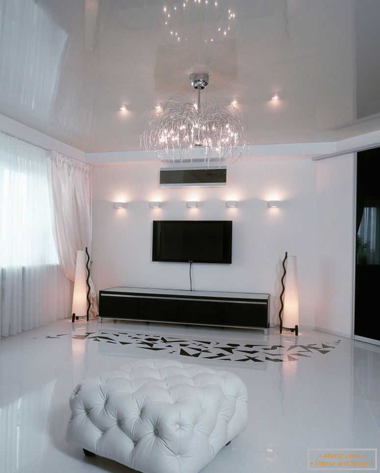 foto-1-alb-lucios-tavan întins-perfect-suplimente-modern-interior-living-cameră