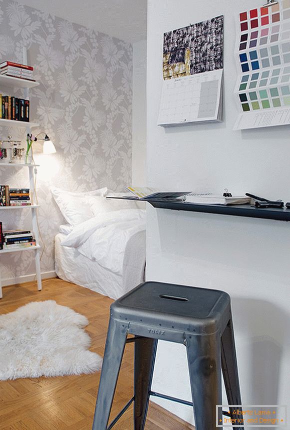 Interiorul unui mic apartament suedez
