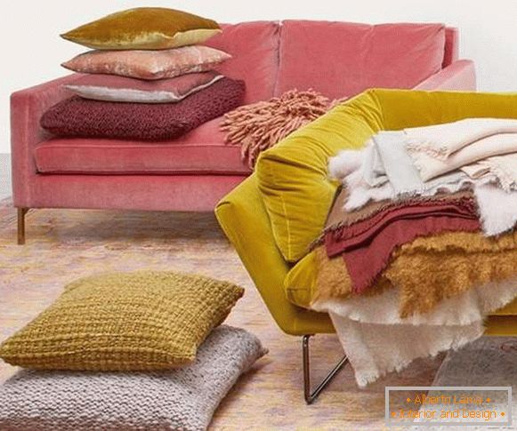 Noile tendințe în designul interior 2017 - canapele pentru cameră de zi