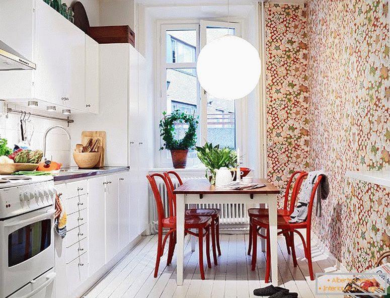 Imagini de fundal cu flori în bucătărie