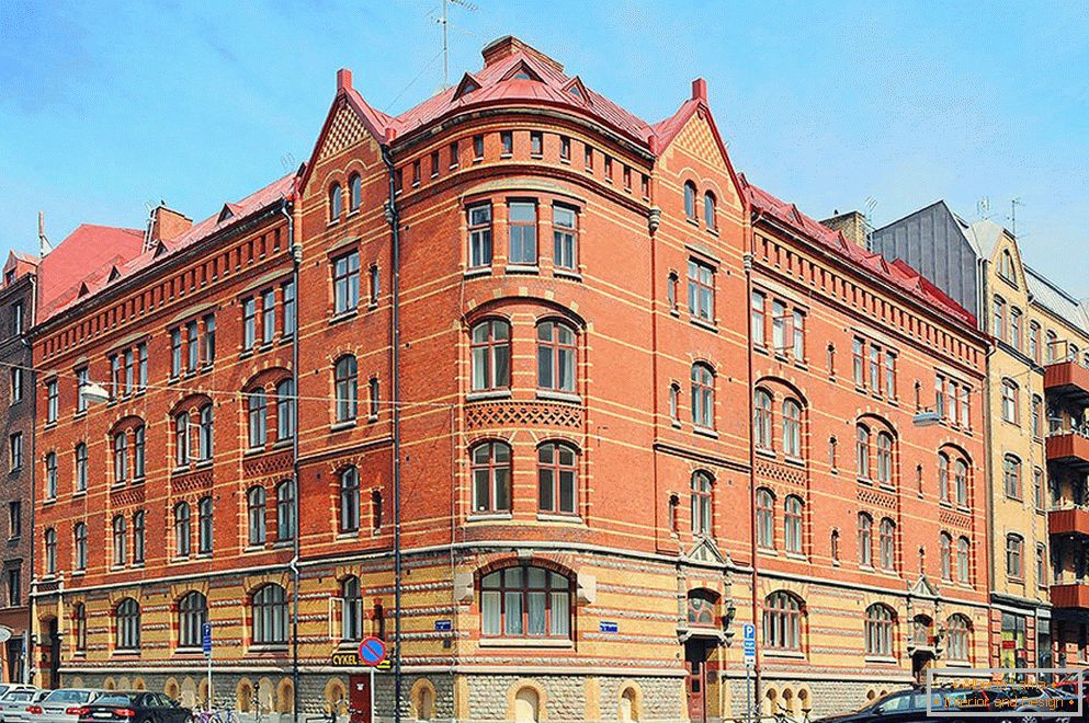 Casa unde se află apartamentul studio din Gothenburg