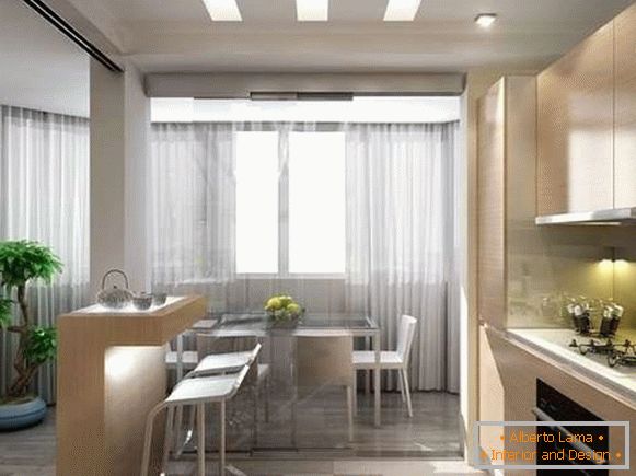 Interiorul modern al bucătăriei într-o casă privată- идеи планировки