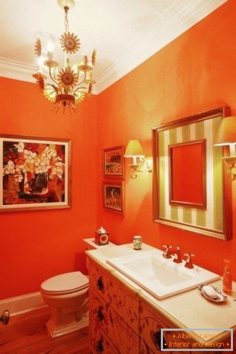 Toaletă portocalie