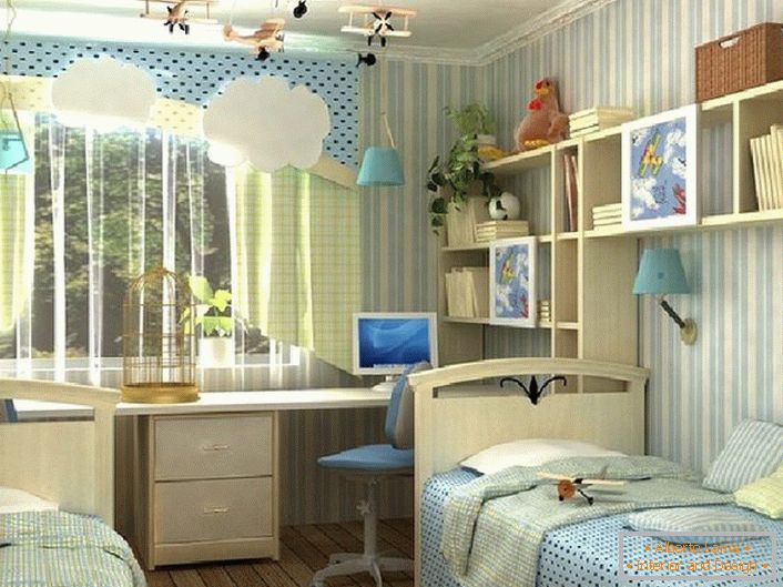 O cameră în stil high-tech pentru un băiat într-o casă de țară din sudul Franței.