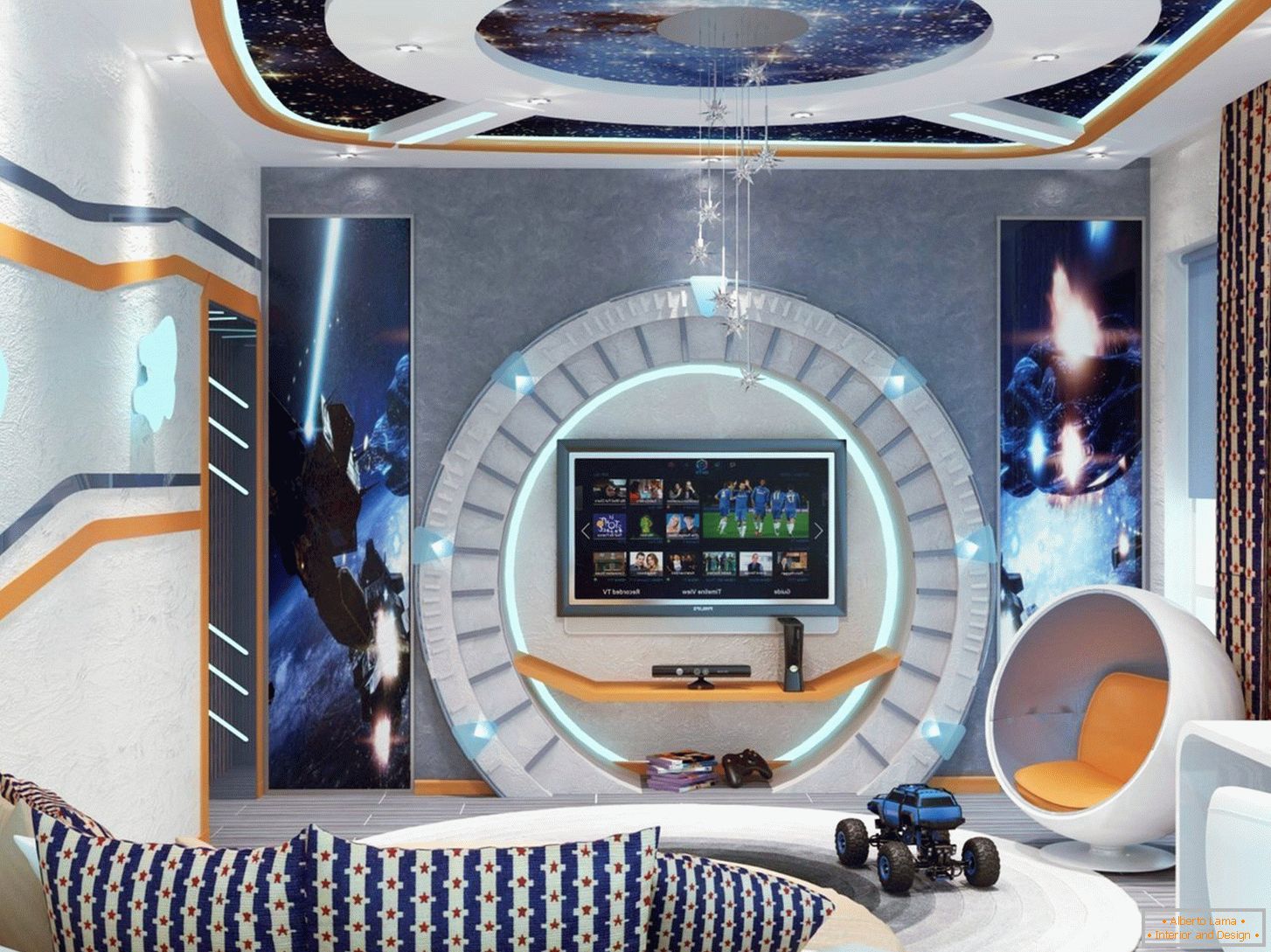 Sala în stilul de navetă spațială