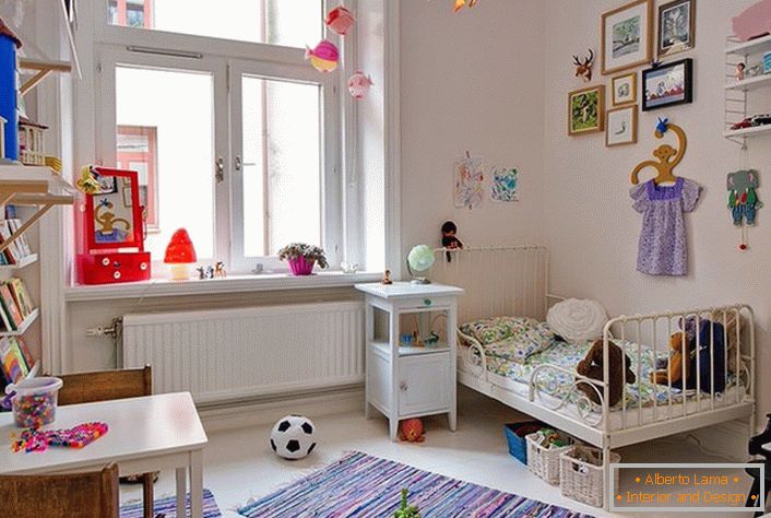Stilul scandinav al camerei pentru copii