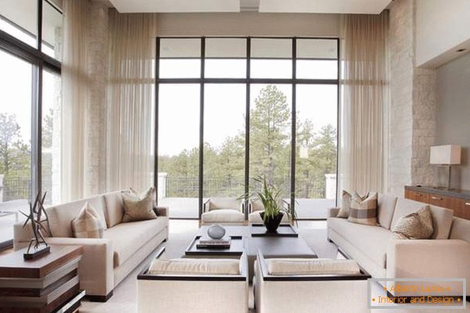 Apartament mare cu ferestre panoramice - fotografie interioară
