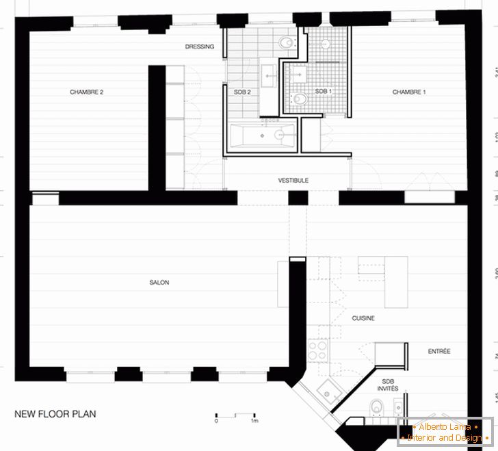 Planul apartamentului după reconstrucție