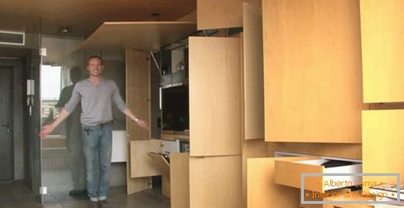 Mobilier transformabil în apartament studio