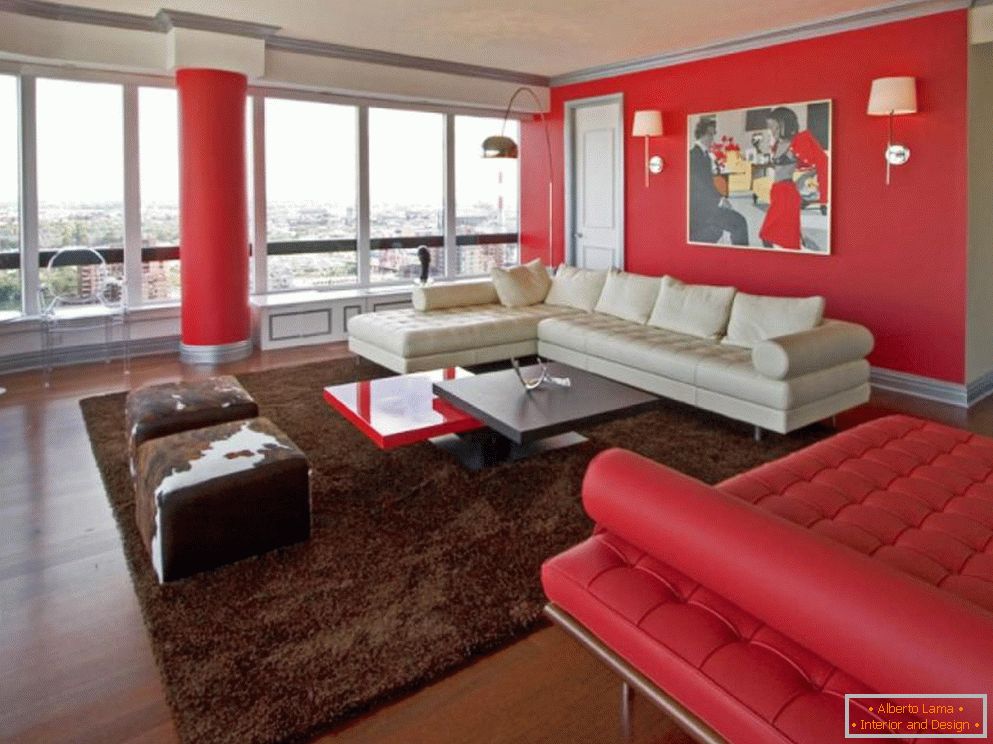 Design interior în roșu conform Feng Shui