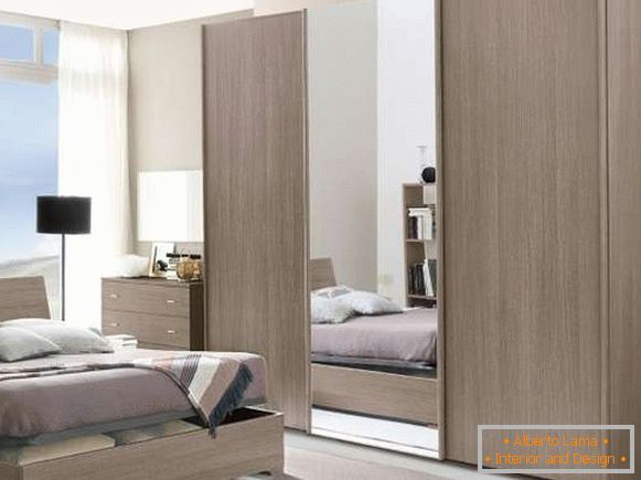 Dulapuri culisante în dormitor - design interior într-un stil modern