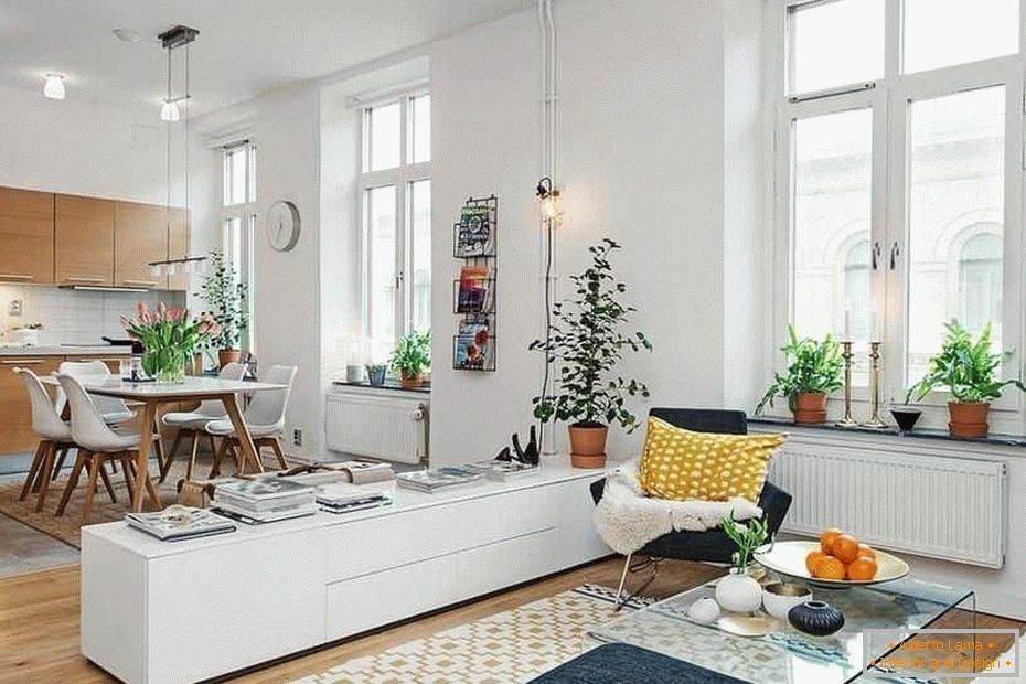 Studio de design apartament în stil scandinav