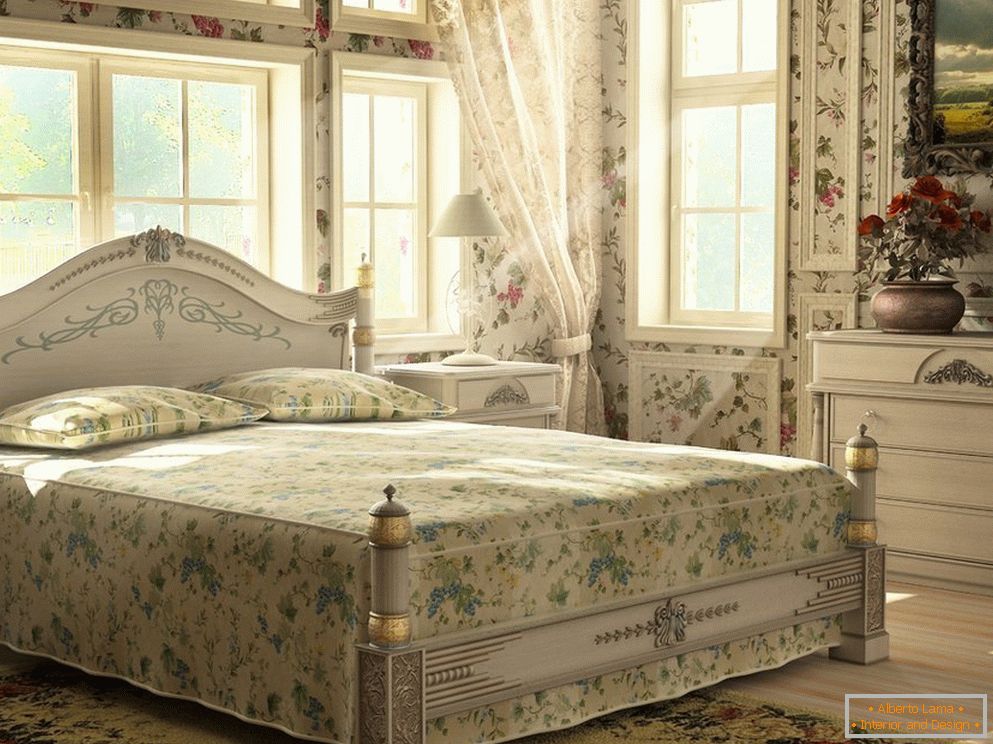 Dormitor în stil retro