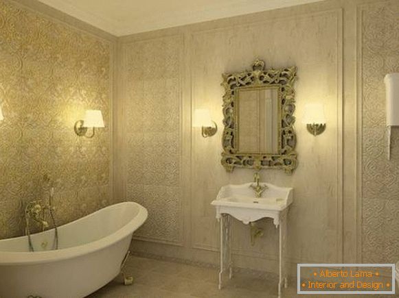 lampă de perete pentru o baie în stil clasic, fotografie 23