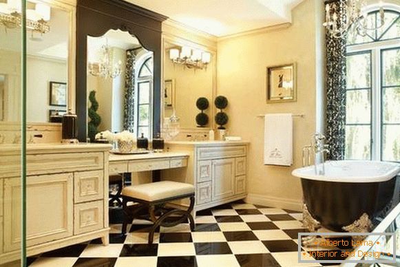 interior de baie în stil clasic, foto 5