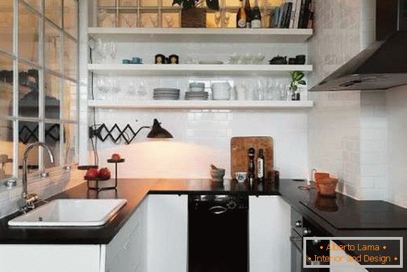 interiorul unei bucătării moderne mici, fotografia 30