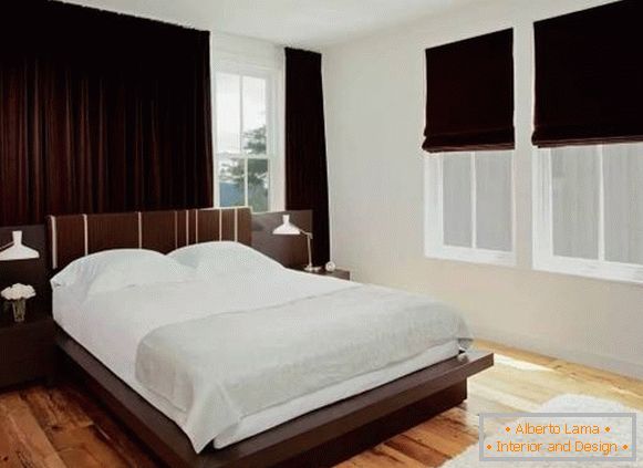 Perdele de design pentru dormitor - noutăți de moda foto din catifea