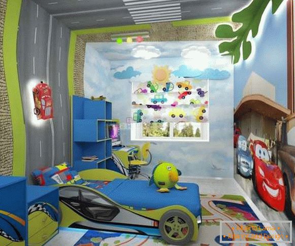 interiorul unei camere pentru copii pentru un băiat de 7 ani, fotografia 12