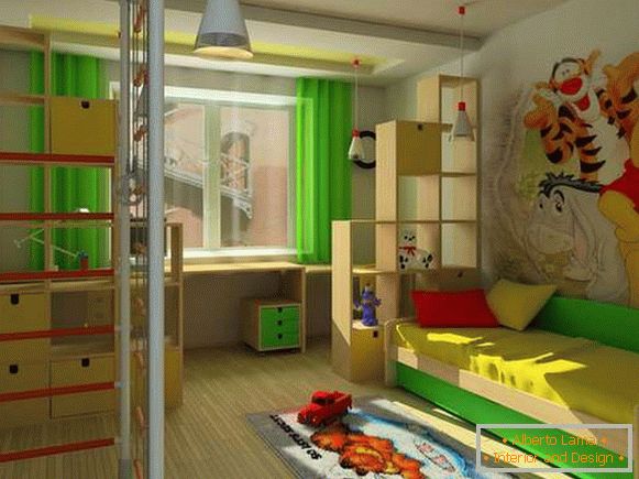 interiorul camerei pentru copii pentru un băiat de 5 ani, fotografia 9