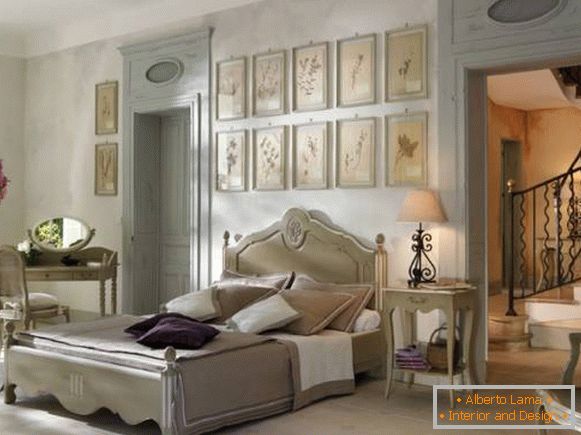 Dormitor interior Provence - fotografie cu idei de design