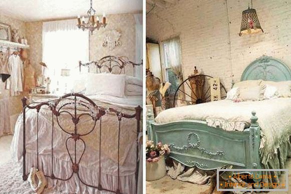 Dormitor în stilul chic chic - fotografii ale ideilor de design
