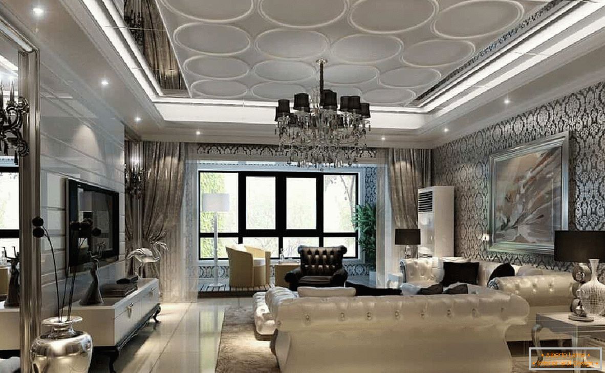 Un design interior bogat în stilul clasic modern