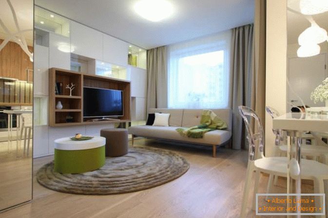 Interiorul unui apartament elegant cu o cameră