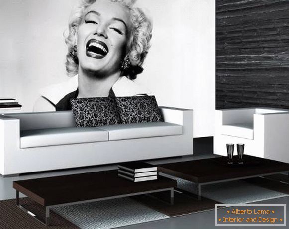 Alb-negru tapet Marilyn Monroe