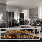 Design de mobilier luxos în culori închise
