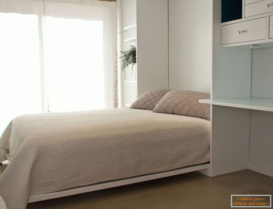 Dormitor de apartamente confortabile mici