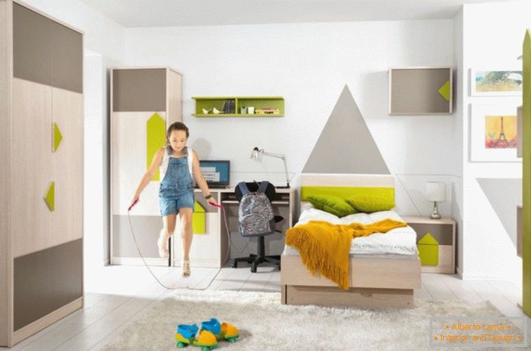 săgeată-new-Childrens-copii-dormitor mobilier de colț-dulap-_57