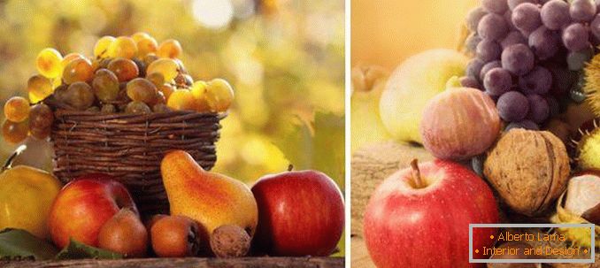 Decorarea casei cu fructe și alte daruri ale naturii