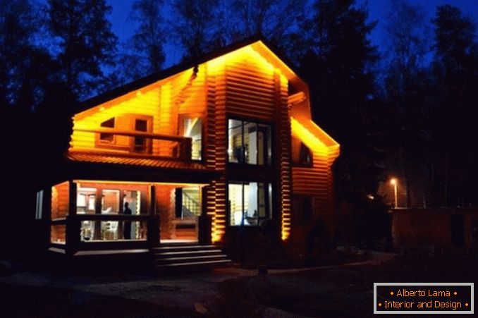 iluminat de cale într-o casă de țară, fotografia 24