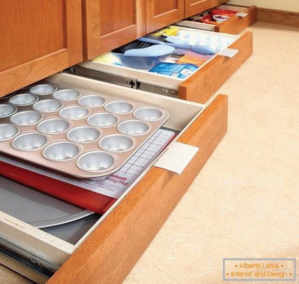 Dulapuri de bucătărie cu sertare de mai jos