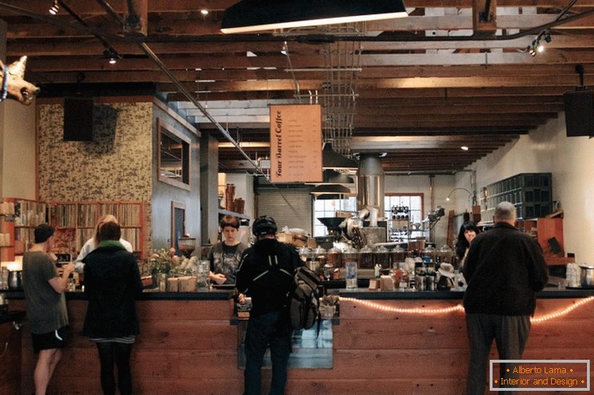 Cafenea de interior din San Francisco