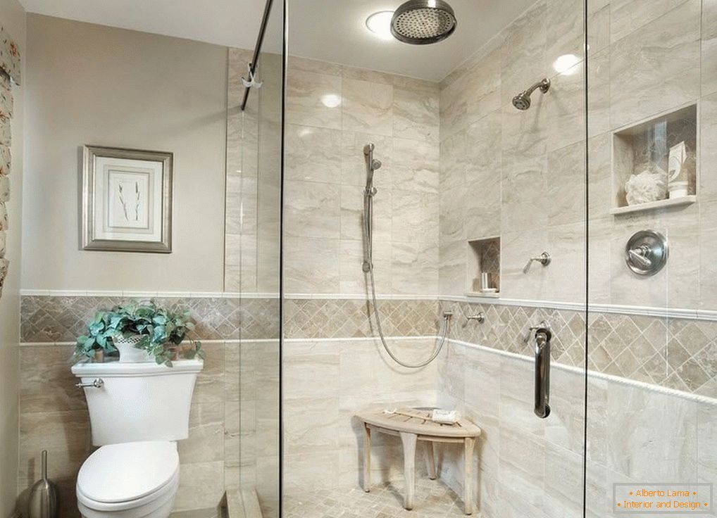 Design de baie cu cabină de duș