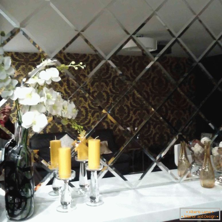 Panoul de oglindă de pe perete - 55 de fotografii de idei în