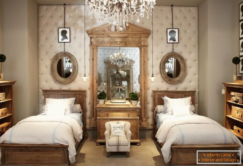 Oglindă în dormitor - exemple de fotografie de cazare în