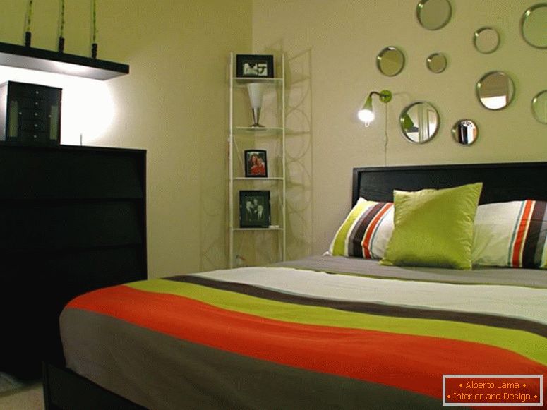 Oglindă în dormitor - exemple de fotografie de cazare în