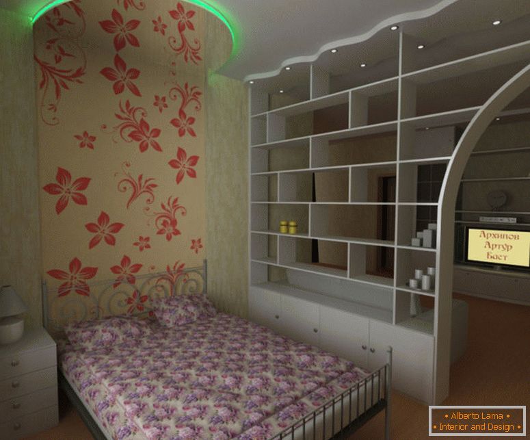 design-one-room-apartment-cu-zona pentru copii